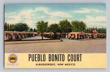 1940'S. PUEBLO BONITO COURT, ALBUQUERQUE, NEW MEXICO. POSTCARD GG15 picture