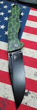 Bestech Knives Keen II BLACK S35VN Blade GREEN G10 BLACK Titanium SMOOTH EDC picture