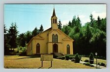 Catholic Church Of The Holy Family, Steeple, Frances Washington Vintage Postcard picture