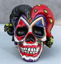 Jester Clown Harlequin Joker Skull Figurine 4