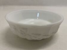 Vintage Westmoreland PANELED GRAPE Milk Glass 6oz Desert Nut Bowl Mint Condition picture