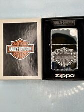 Vintage 2013 Harley Davidson Bar & Shield Swarovski HP Chrome Zippo Lighter NEW picture