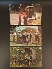 Lot 3 - Vintage Amish / Pennsylvania Dutch Blank Postcards - School Children picture