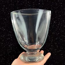 Vintage Swedish Clear Art Glass Vase 1930s Art Deco Vase Clear Thick Heavy 6.5”T picture