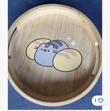 Pusheen Bread Loaf Wooden Circle Tray With Handles Spring 2024 Box Exclusive picture