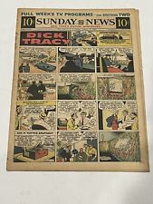 Sunday News Comic Strip Newspaper Insert Dick Tracy Terry Annie January 19 1958 picture