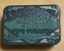 Vintage EDGEWORTH EXTRA HIGH GRADE SLICED PIPE TOBACCO EMPTY TIN Excellent picture