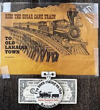 Lahaina Kaanapali   Pacific Rail Road Train ￼1960’s cutout & Pin Authentic nos picture