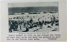 Vintage Los Angeles California CA Bathing Scene on New Year's Day 1909 picture