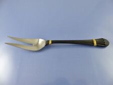 CAROUSELLE BLACK Gold Accent SERVING FORK BY YAMAZAKI PATRICK STAINLESS  picture