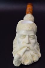 Large Dunhill Head PIPE-BLOCK MEERSCHAUM-NEW-HANDCARVED- W Case#500 picture