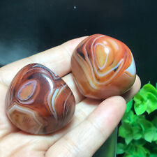 78g 2PCS Madagascar Crazy Lace SILK Banded Agate Polished reiki healing 712 picture