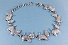 Adjustable Westie West Highland Terrier Bracelet antique silver plated picture