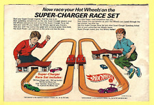 Rare Vintage 1969 HOT WHEELS Super-Charger Race Set Print Ad The Flash 191 picture