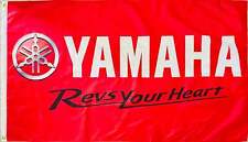 YAMAHA REVS YOUR HEART SNOWMOBILES 3x5ft FLAG BANNER MAN CAVE GARAGE picture