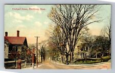 Fitchburg MA-Massachusetts Prichard Street, Antique, Vintage Postcard picture