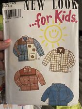 Vintage New Look Jacket Pattern for Kids 6298 Size 7-12 Cut and Complete  picture