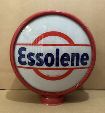 Vintage Esso Gas Pump Globe Essolene Glass Original Garage Sign picture