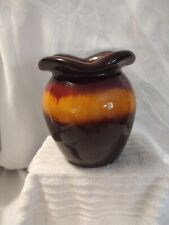 🔥Vintage Teleflora Gift ceramic vase Ombre pattern with flambe glaze NICE picture