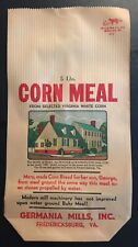 1940's 5 LBS.CORN MEAL BAG Picture of Mary Washington's Home. 