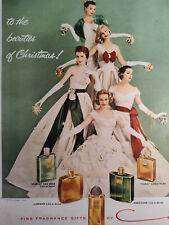 1956 Esquire Ads COTY Christmas Beauties Perfumes Tru Val Sports Shirts picture