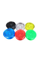 X6PC Plastic Mix Clear Colored Herb Grinder 6pcs picture