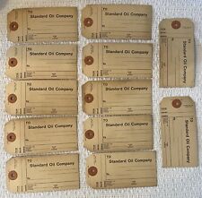 Vintage Standard Oil Company Gas Station Service Tags Lot of 12 Unused picture