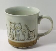 Vintage Kitty Cats Pottery Coffee Mug, Tea Cup By Otigiri  Made in Japan picture