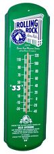 Vintage Rolling Rock Beer Metal Thermometer, Latrobe Brewing, 27” High picture