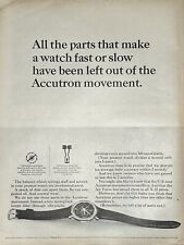 Vintage Print Ad 1964 Bulova Accutron Tuning Fork Wrist Watch Retro MCM Art picture