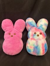 Lot Of 2 Peeps Just Born Inc. Bunny Rabbit Plush 6” Stuffed Animal Easter 2022 picture