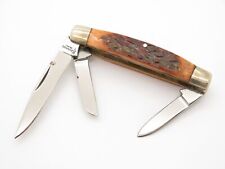 Vtg 1980s Browning 341 Imai Seki Japan AUS-8A Bone Folding Stockman Pocket Knife picture