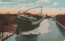 ZAYIX Postcard Great Lakes Ship SS Albert Price Launching at Lorain, Ohio 1910 picture