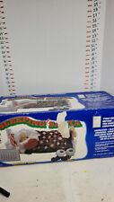 VINTAGE TELCO MOTION-ETTES SLEEPING SANTA ANIMATED SNORING IN BED W/ BOX Read De picture