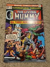 SUPERNATURAL THRILLERS 14 featuring The Living Mummy, Marvel Comics lot 1975 picture