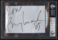 Barry Manilow signed autograph auto 4x6.5 cut American Singer BAS Slabbed picture