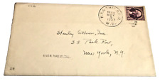 1937 NEW YORK CENTRAL NYC NEW YORK & CHICAGO TRAIN #X4 RPO HANDLED ENVELOPE picture