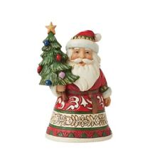 Jim Shore Heartwood Creek Santa with Tree Miniature Figurine 6012960 picture