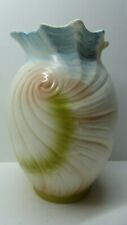 ANTIQUE VICTORIAN POTTERY CERAMIC SHELL SPIRAL PATTERN VASE   picture
