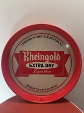 Vintage Rheingold Extra Dry Lager Beer, 13x2 Round Tray (FC70A/4 D31) New picture