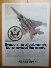 9/1983 PUB MCDONNELL DOUGLAS F-15 EAGLE USAF STRIKE FIGHTER GREAT SEAL USA AD picture