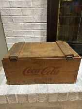 VINTAGE COCA COLA WOODEN CRATE BOX  COKE SIGN Dunning Corporation picture