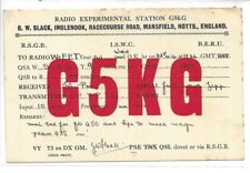 QSL  1934   Mansfield   Nottinghamshire    England   radio card picture