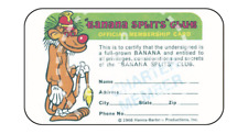 BANANA SPLITS CLUB MEMBERSHIP CARD - CHARTER VERSION - REPRINT picture