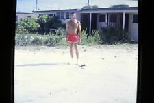 Vintage 35mm Man red shorts 1964 kodak gay interest picture