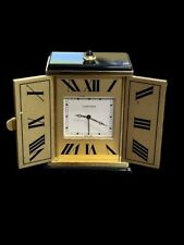 *** Cartier Mid Century / Art Deco  / Quartz Trip tick  Desk Clock both boxes ** picture