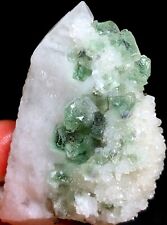43g Natural skeletal Elestial Candle QUARTZ Crystal Inner Mongolia&Fluorite o358 picture