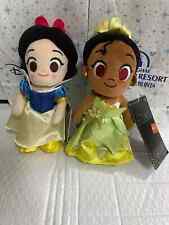 Authentic Disney nuiMOs plush Tiana and Snow White poseable Hong kong Disneyland picture
