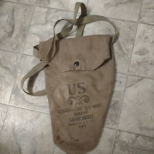 Vintage US Army Noncombatant Gas Mask MIA2-1-1 large Adult Field Gear tote bag picture