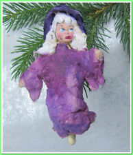 🎄Vintage antique Christmas spun cotton ornament figure #215243 picture
